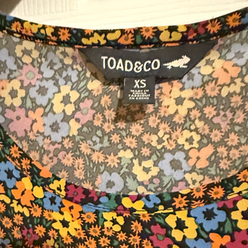 Toad & Co Floral Tank Dress with Multicolor Ditsy Print - XS - Picture 5 of 6